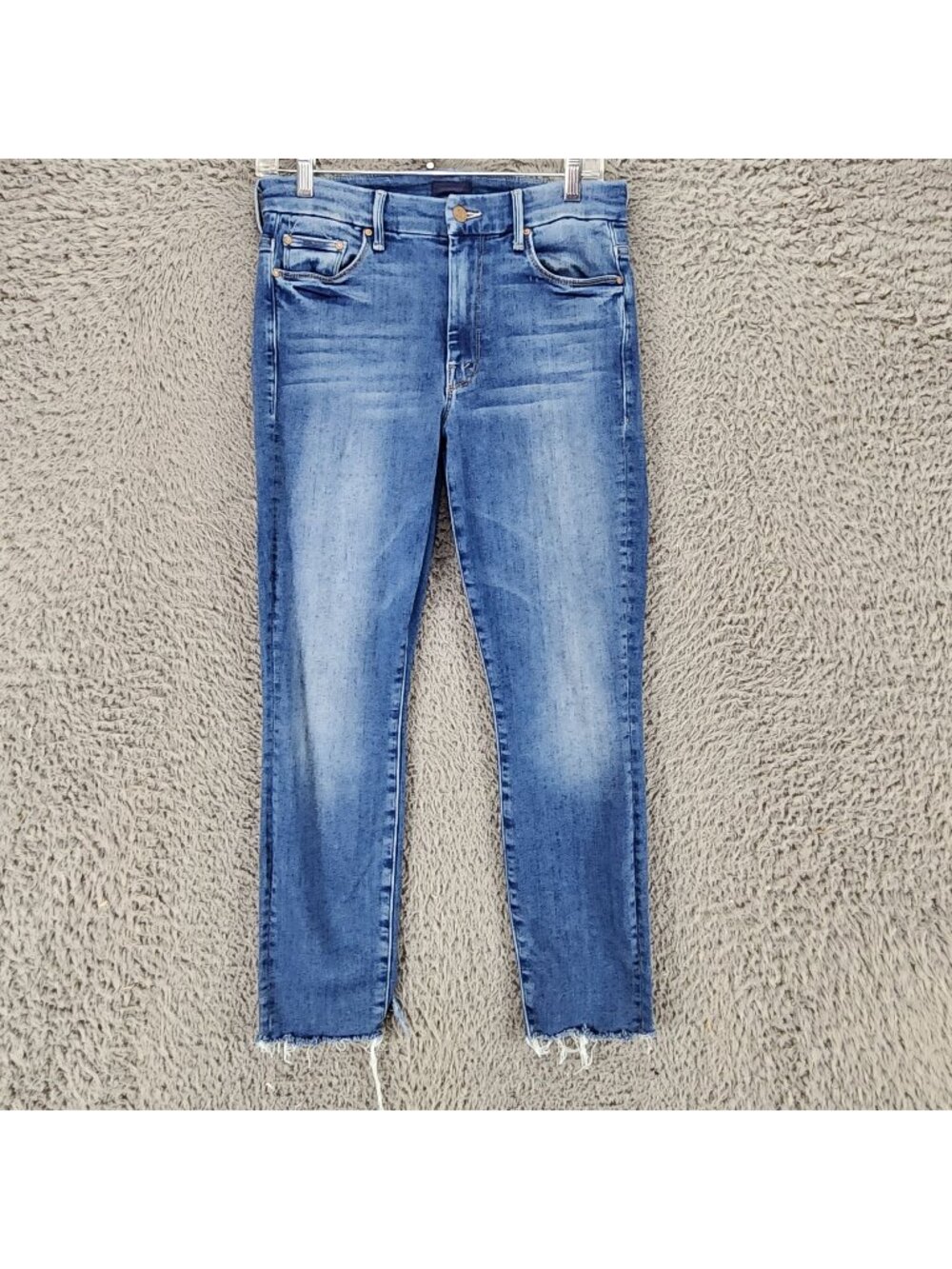 Mother Jeans Womens 27 High Rise Looker Ankle Fray *Read*